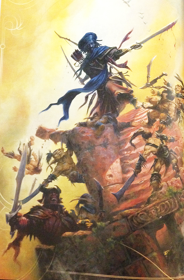 One of many full page art spreads in the 5th Edition of the Dungeons and Dragons Player's Handbook.